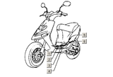 Gilera Stalker 50 2T E1 1998-2005 – Throttle cable Brake cable