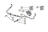 Gilera Stalker 50 2T E1 1998-2005 – Brake line Brake caliper Rear