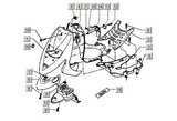 Gilera Stalker 50 2T E1 1998-2005 – Front wing Interior trim Footboard