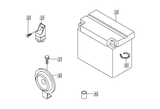 Gilera Stalker 50 2T E2 2005-2006 – Battery Starter Relay Horn