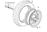 Gilera Stalker 50 2T E2 2005-2006 – Rear wheel