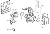 Gilera Stalker 50 2T E2 2005-2006 – Carburetor