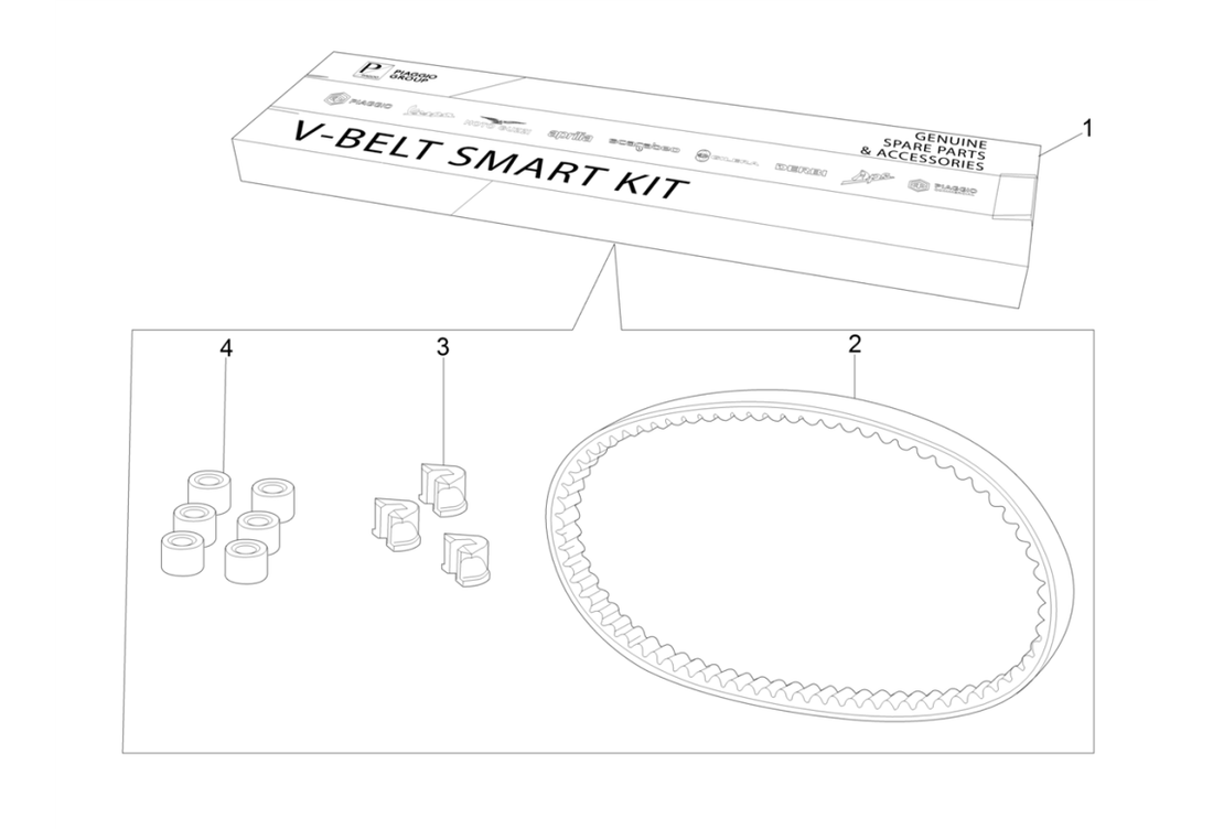 Gilera Stalker 50 2T E2 2005-2006 – Kit Trasmissione