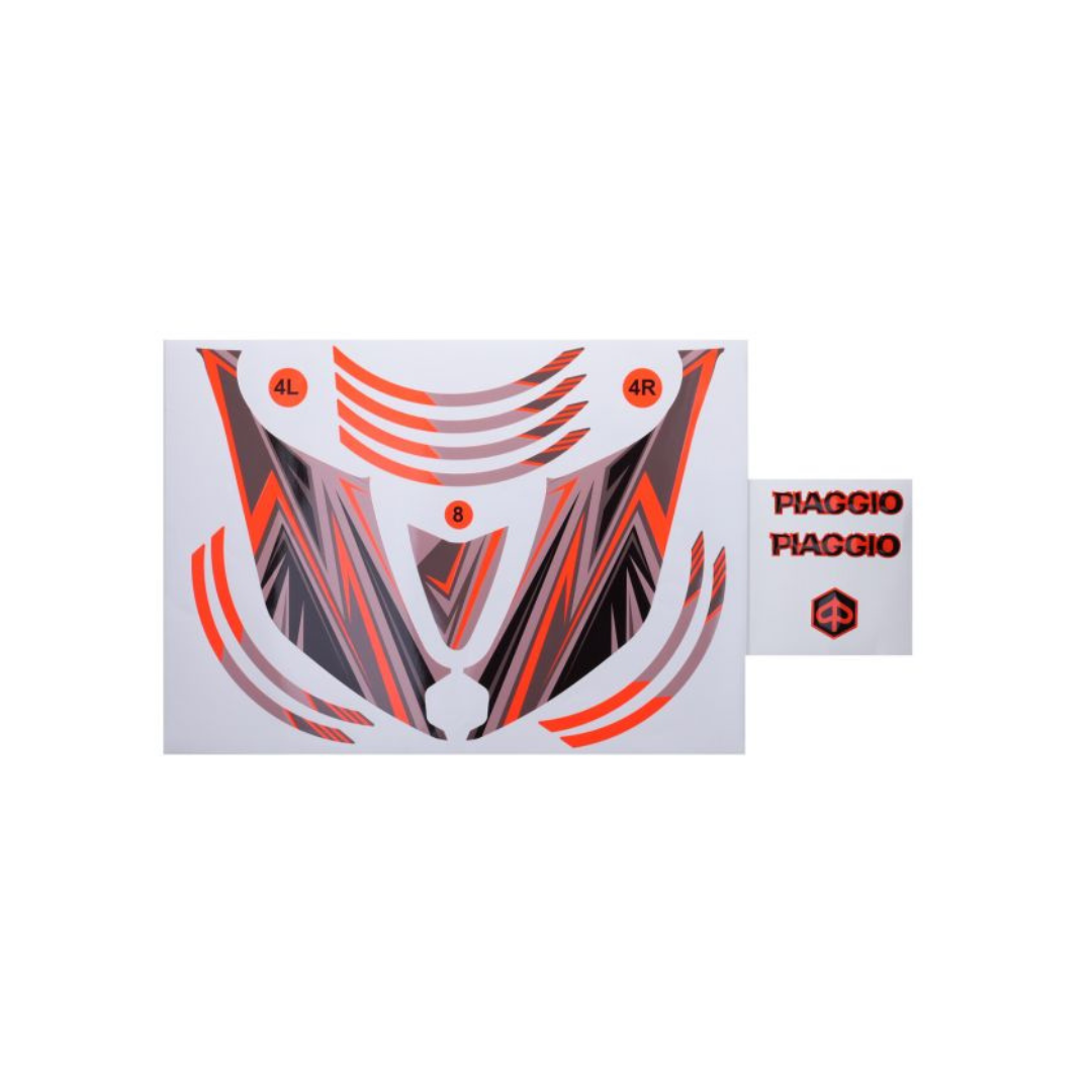 SET SET FLUO Oranje GP1 Piaggio Zip