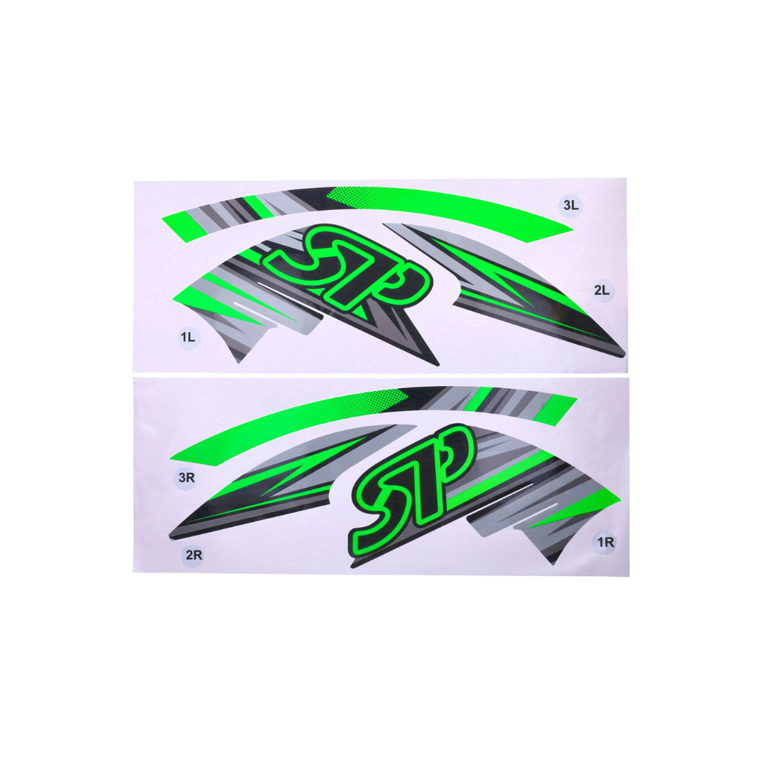 Set d'autocollants Vert Fluo GP1 Piaggio Zip