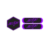 Carbon Zip Front Hood Logo + Reflector Bundle