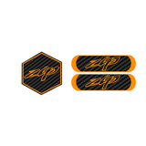 Carbon Zip Voorkap Logo + Reflector Bundel