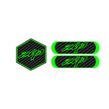 Carbon Zip Voorkap Logo + Reflector Bundel