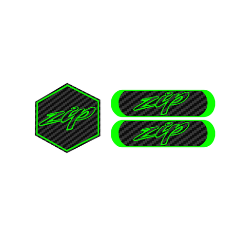 Carbon Zip Voorkap Logo + Reflector Bundel