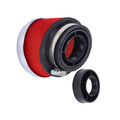 Power filter E13 Malossi MHR Slanted Red/Chrome