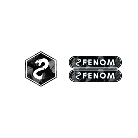Fenom Forged Carbon Voorkap Logo + Reflector