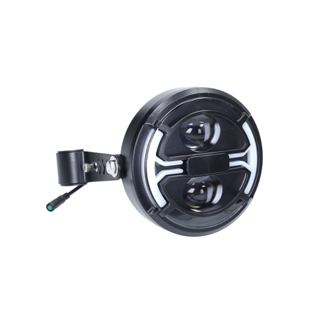 Faro anteriore a LED con frecce integrate + kit di montaggio spina 5 pin V8 Fatbike