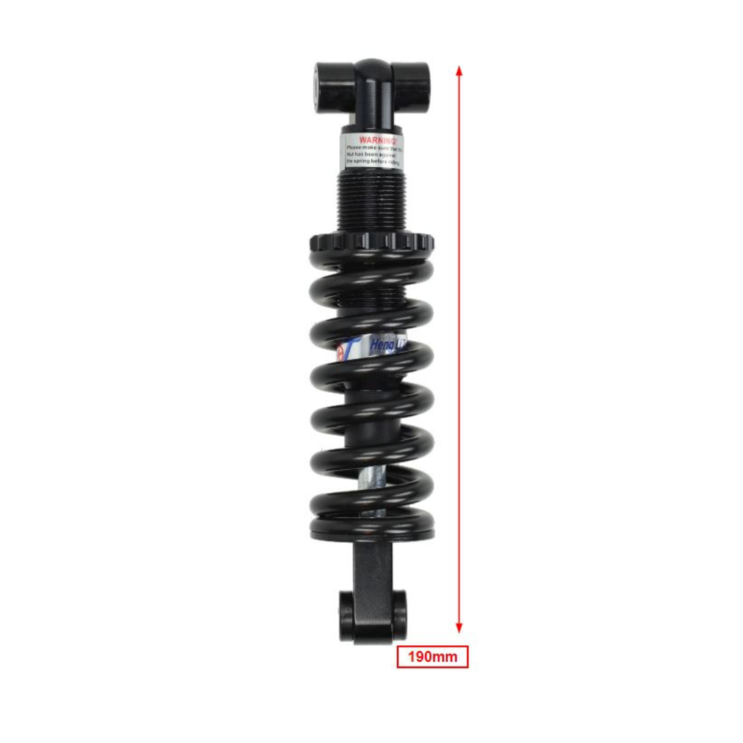 Ammortizzatore Posteriore Nero Mono 190MM Regolabile V8/V20 Fatbike