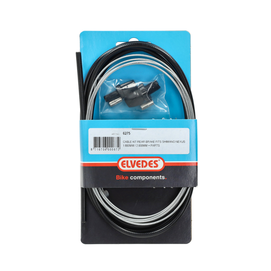 Cavo freno posteriore Elvedes + Nipples Shimano Nexus Rollerbrake Fatbike