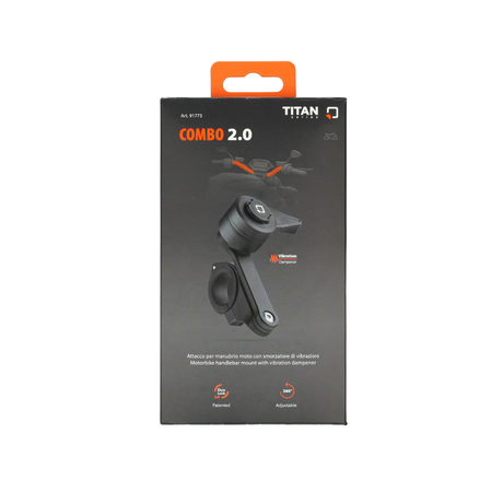 Adattatore Lampa Telefono Opti-Combo Manubrio 2.0 Serie Titan 22/35MM Ciclomotore/Fatbike