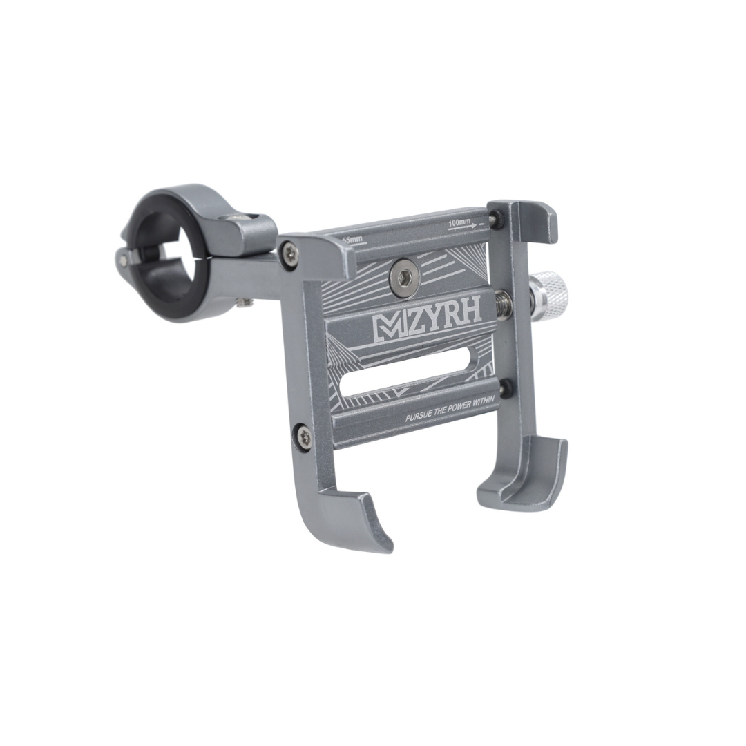 Porta Cellulare Regolabile Alluminio Grigio Scooter/Fatbike