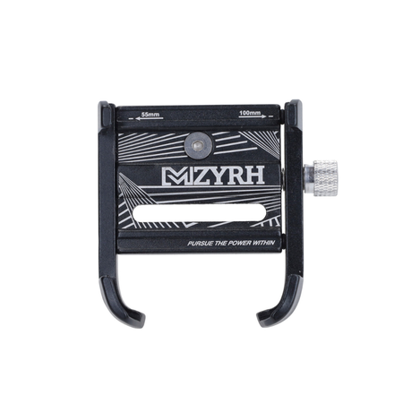 Porta Cellulare Regolabile In Alluminio Nero Scooter/Fatbike