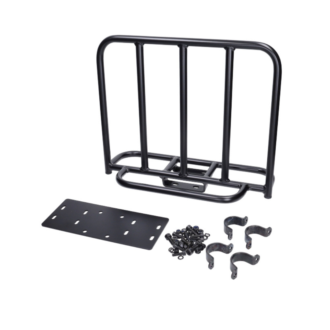 Portapacchi anteriore nero fisso Made in EU universale Fatbike
