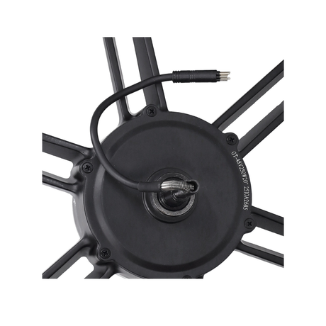 Ruota posteriore Nera + Motore 48V 500W Spina Nera V8 Fatbike