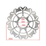 Remschijf Achter Fast Arrow 215MM 3-Gaats Derbi Senda