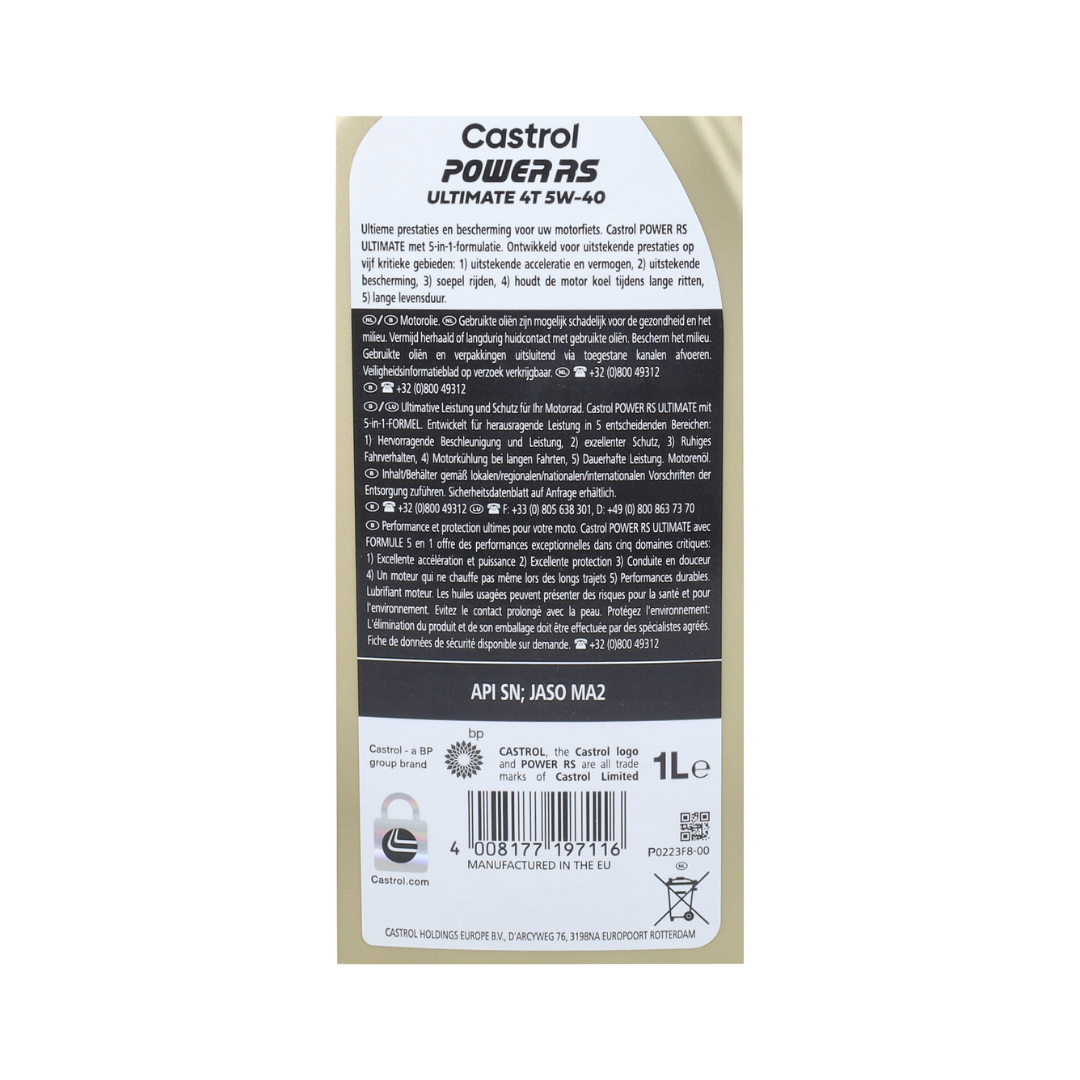 Castrol Power RS ​​Racing 4 ictus 5W40 1 litro