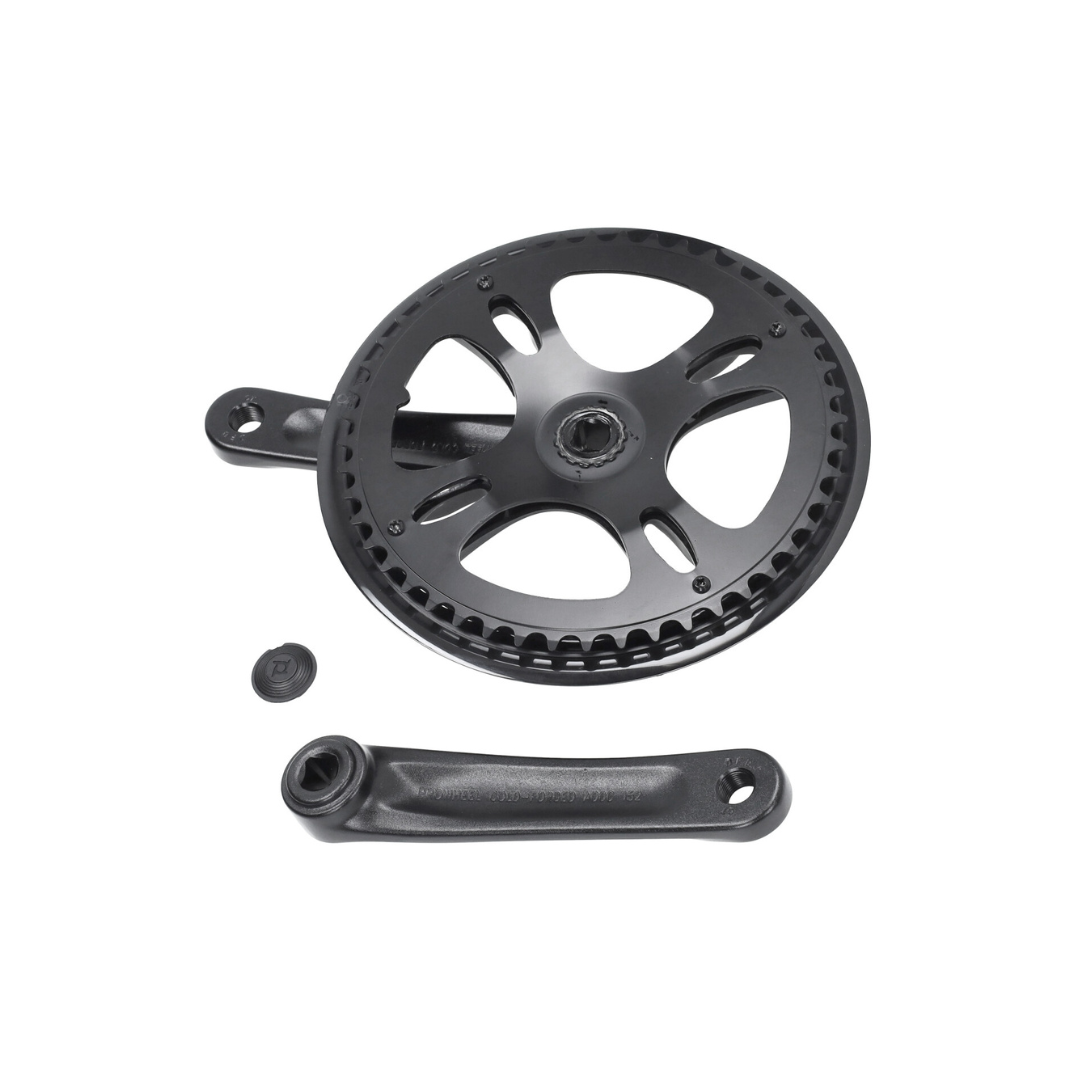 Set movimento centrale guarnitura in alluminio L+R + pignone 48T V8 Pro Fatbike