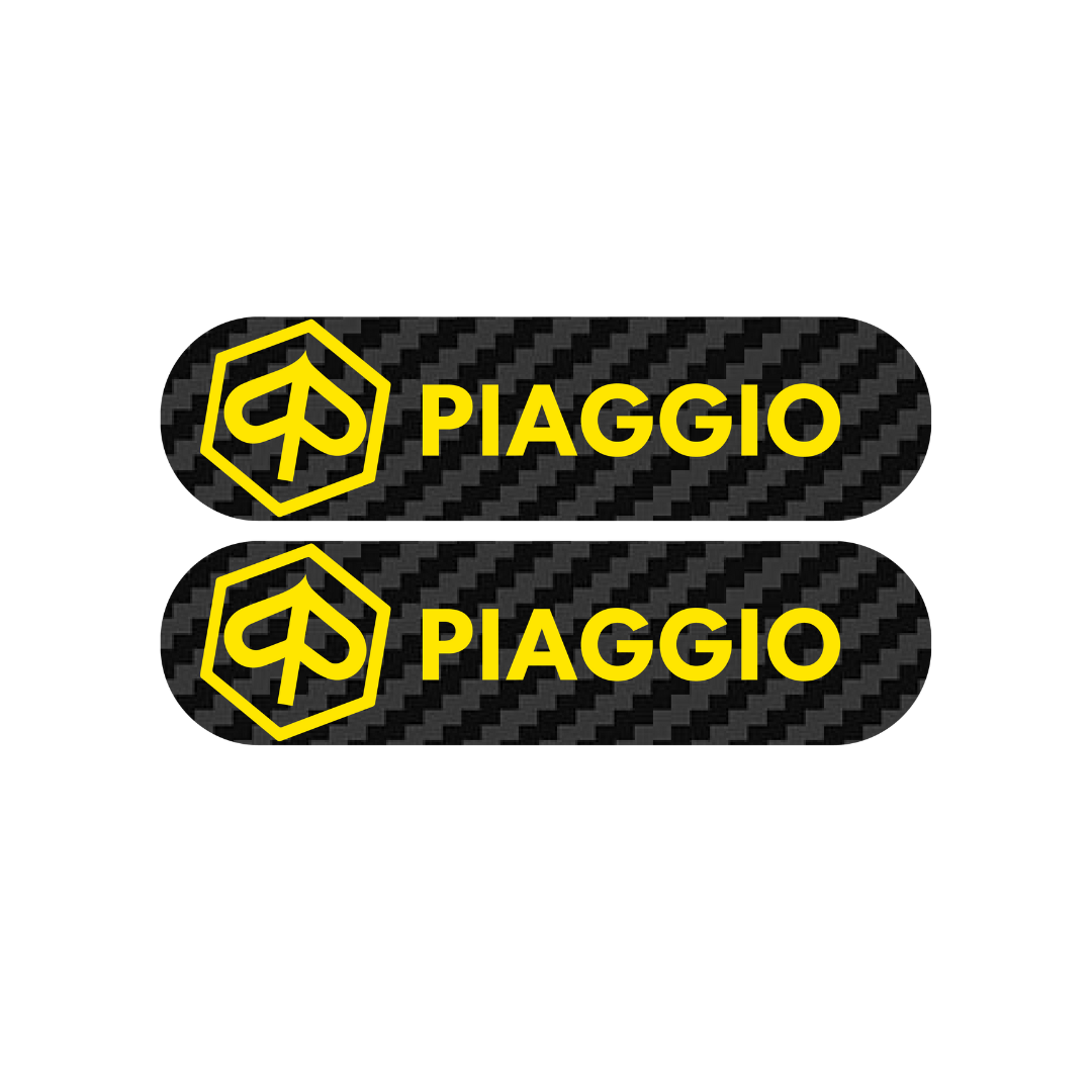 3D Reflector Piaggio Logo Carbon Zip