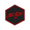 Logo 3D sur la capuche avant Carbon Zip