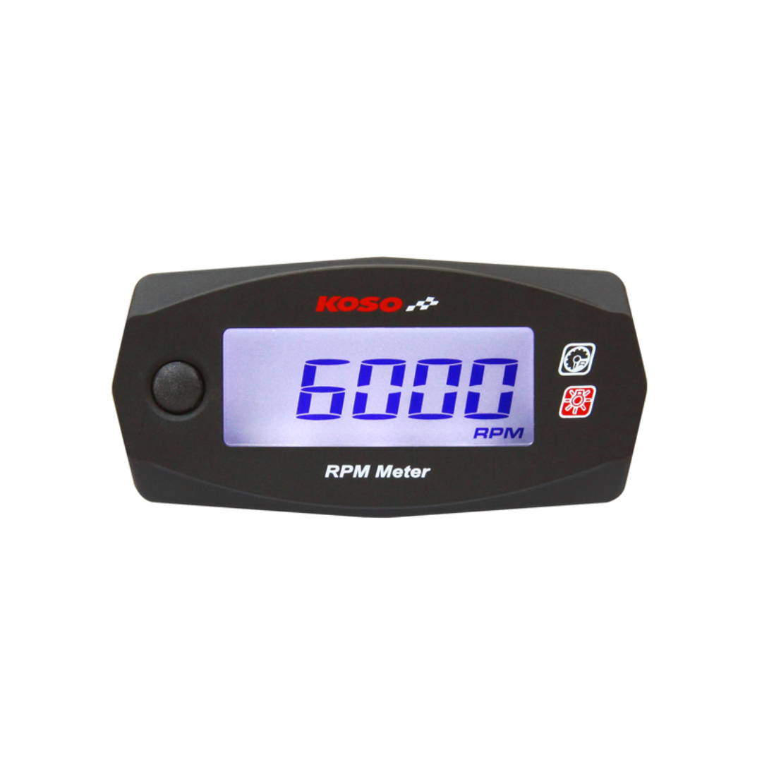 Tachometer Koso with white background lighting