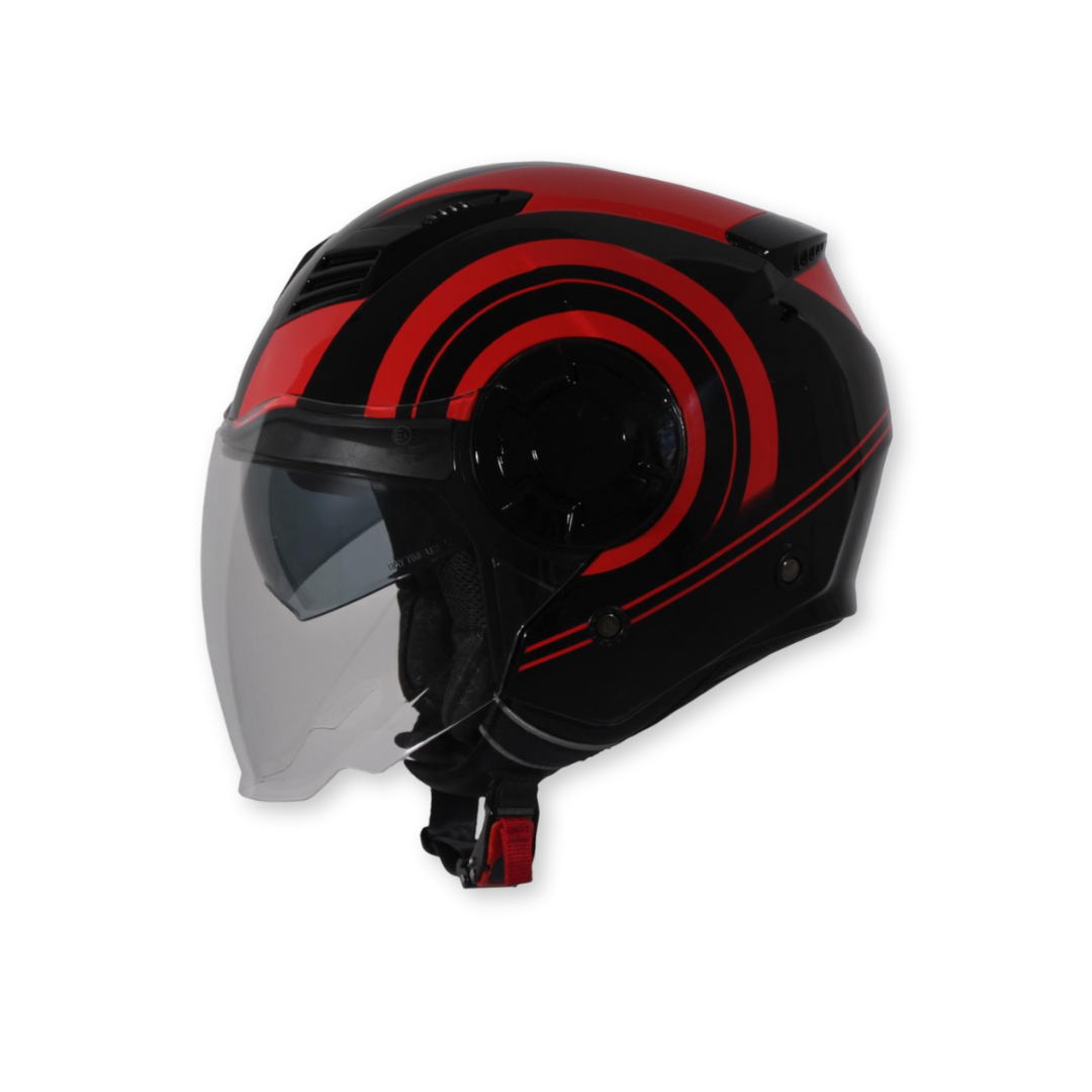 Helm Vito Isola Glans Zwart / Rood