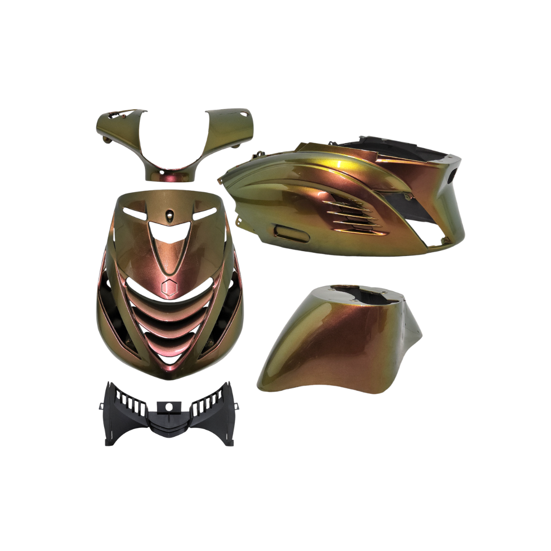 Cover set with Achterkapgrill RS1 Piaggio Zip Chesnut Bronze