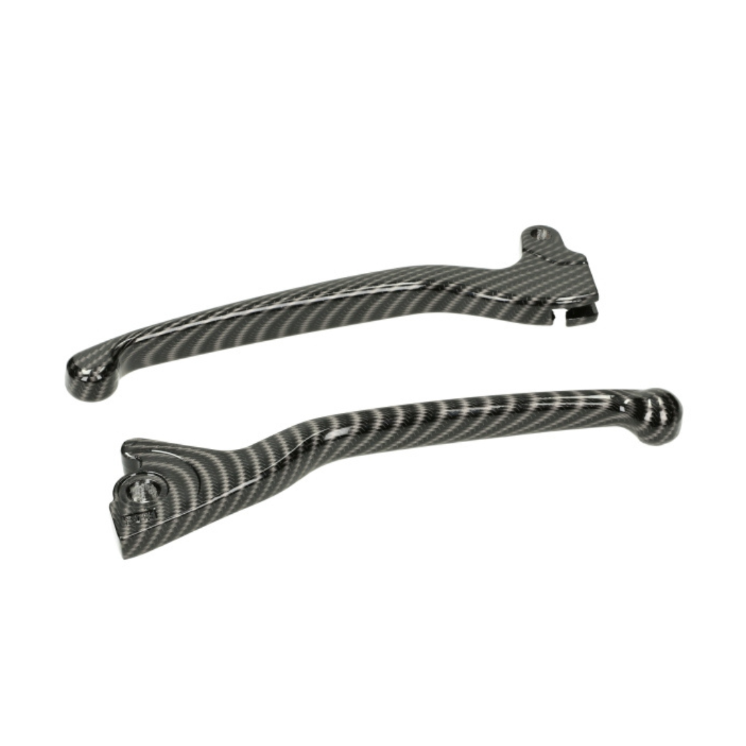 Rem Hand Lever Set Carbon Look Piaggio Zip