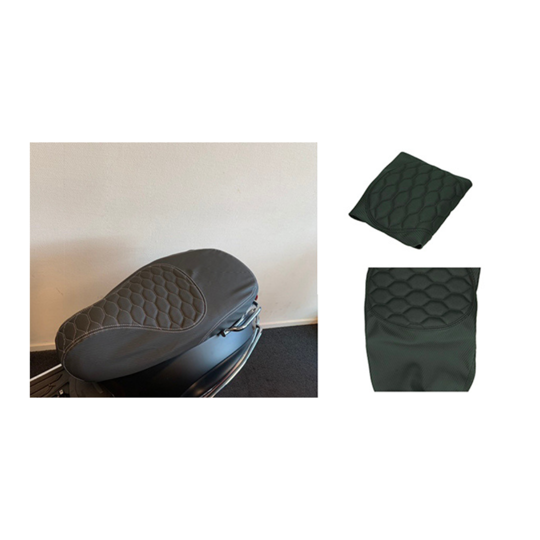 Saddle cover Audi RS Carbon/Black Vespa Sprint/Primavera