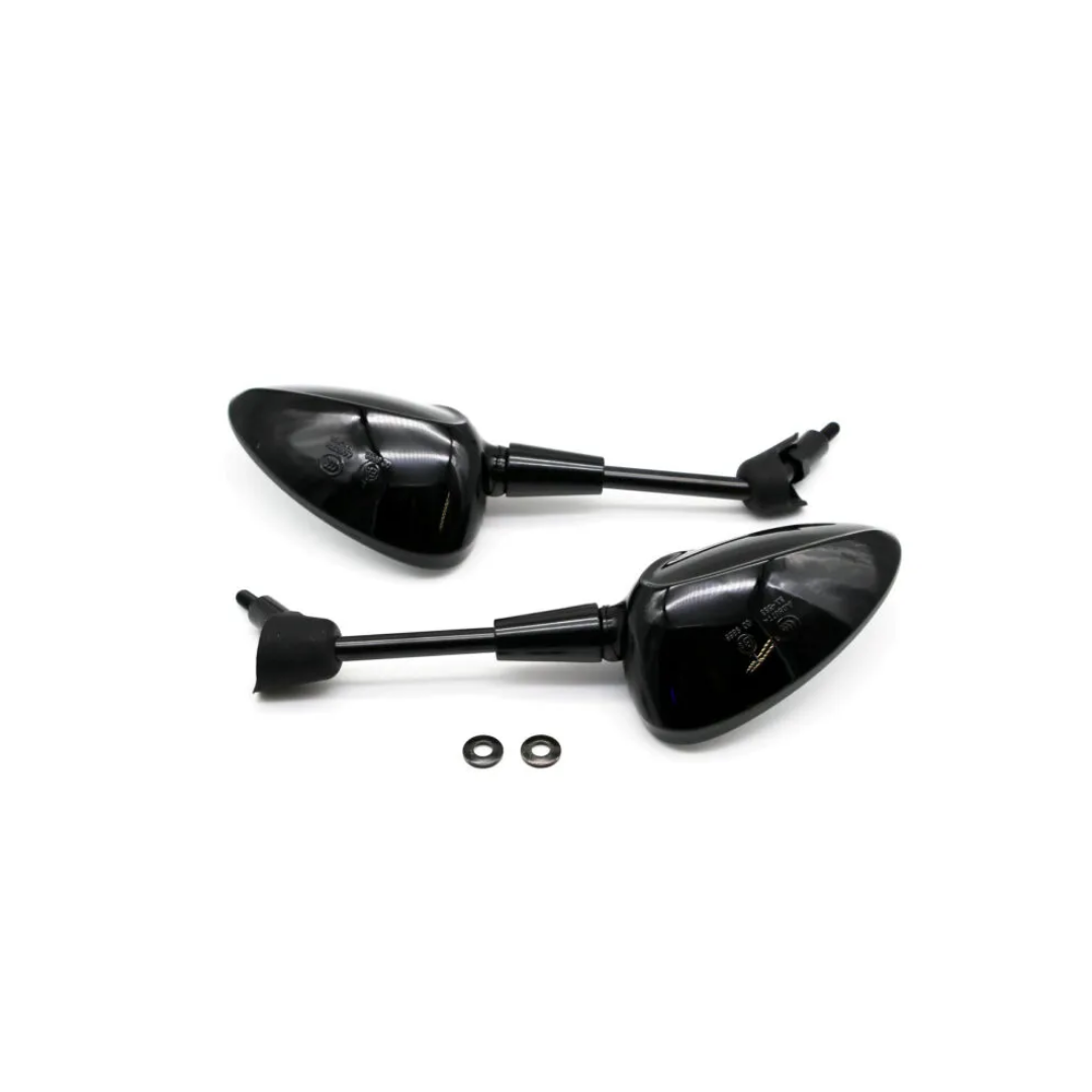 Vespa mirrors short shine black