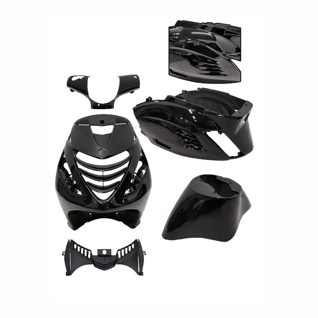 Karosserie-Set mit Heckhaubengrill RS1 Zip Gloss Black