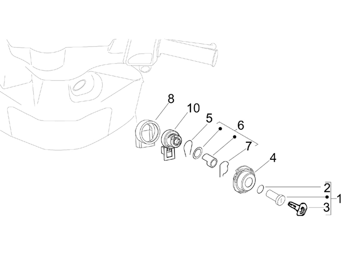 Piaggio Zip 50 4T NOABS E2 2006-2013 – Sloten