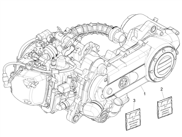 Piaggio Zip 50cc 4 Takt Euro 5 (2021-2023) – Compleet Motorblok