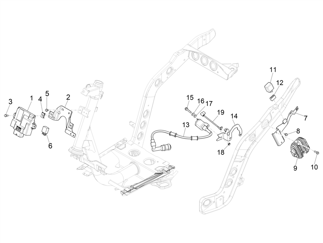 Piaggio Zip 50cc 4 Takt Euro 5 (2021-2023) – Spanningsregelaar / ECU
