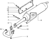 Piaggio Zip Fast Rider RST – Geluiddemper
