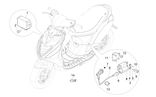 Piaggio Zip SP H2O 50cc 2 Takt 2001-2015 – Cdi Bobine