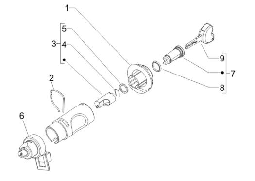 Piaggio Zip SP H2O 50cc 2 Takt 2001-2015 – Contactslot