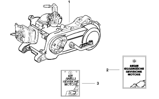 Piaggio Zip SP H2O 50cc 2 Takt 2001-2015 – Motorblok