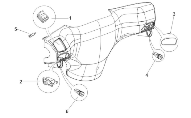 Piaggio Zip SP H2O 50cc 2 Takt 2001-2015 – Stuurschakelaars