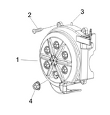 Piaggio Zip SP H2O 50cc 2 Takt 2001-2015 – Vliegwieldeksel