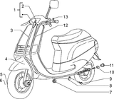 Piaggio Zip Type 1 2 – Bowdenkabels