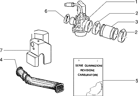 Piaggio Zip Type 3 – Carburateur