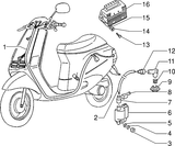 Piaggio Zip Type 3 – Kabelboom Regulator Bobine