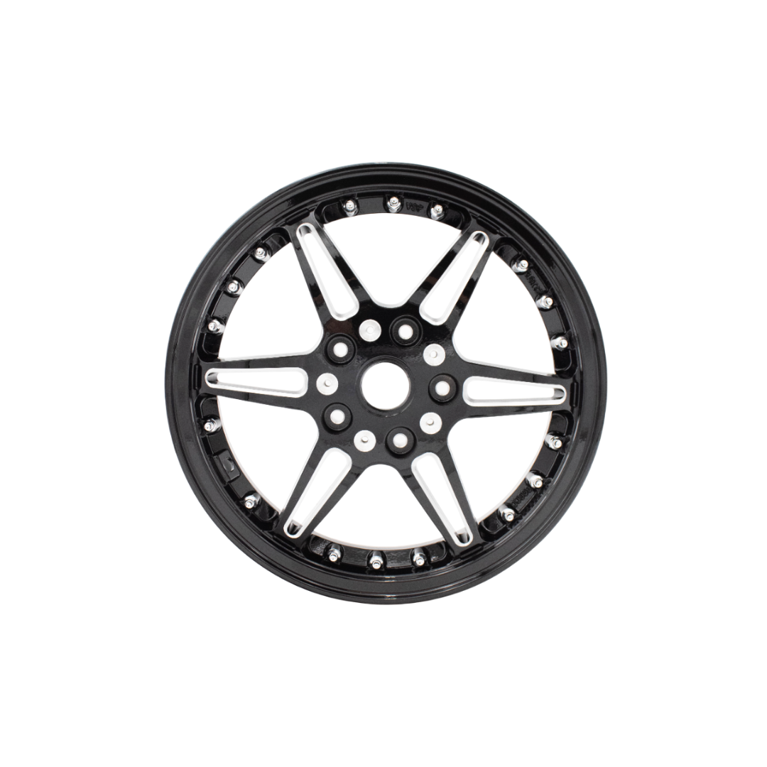 Velgenset Dubbel Disc Glans Zwart Vespa Sprint/GTS - Sport