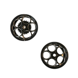 Velgenset Maru's Style Shiny Black Black / Silver Vespa Sprint / Primavera