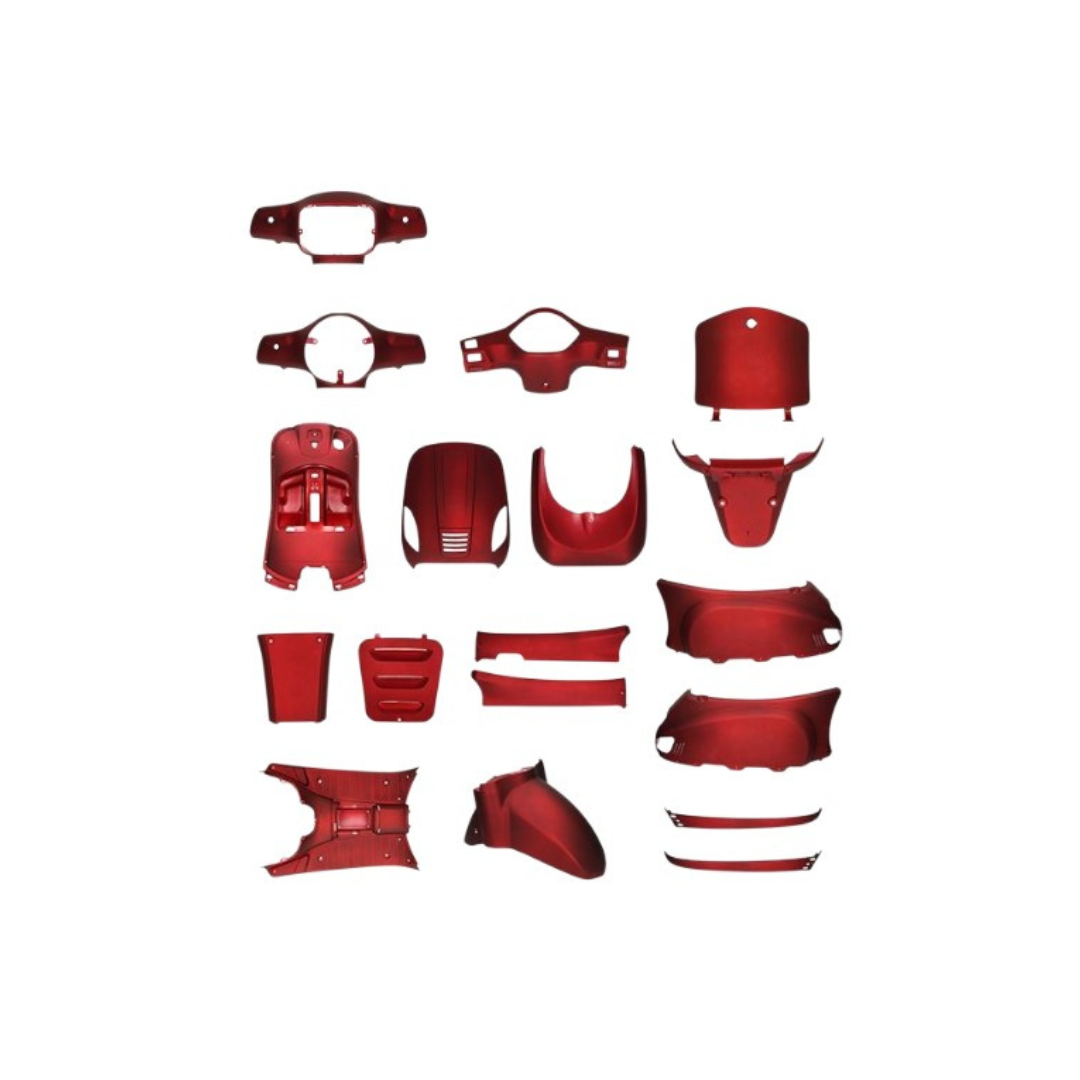 Capace set Matt Red fitting on La Souris Vespelini / BTC Riva
